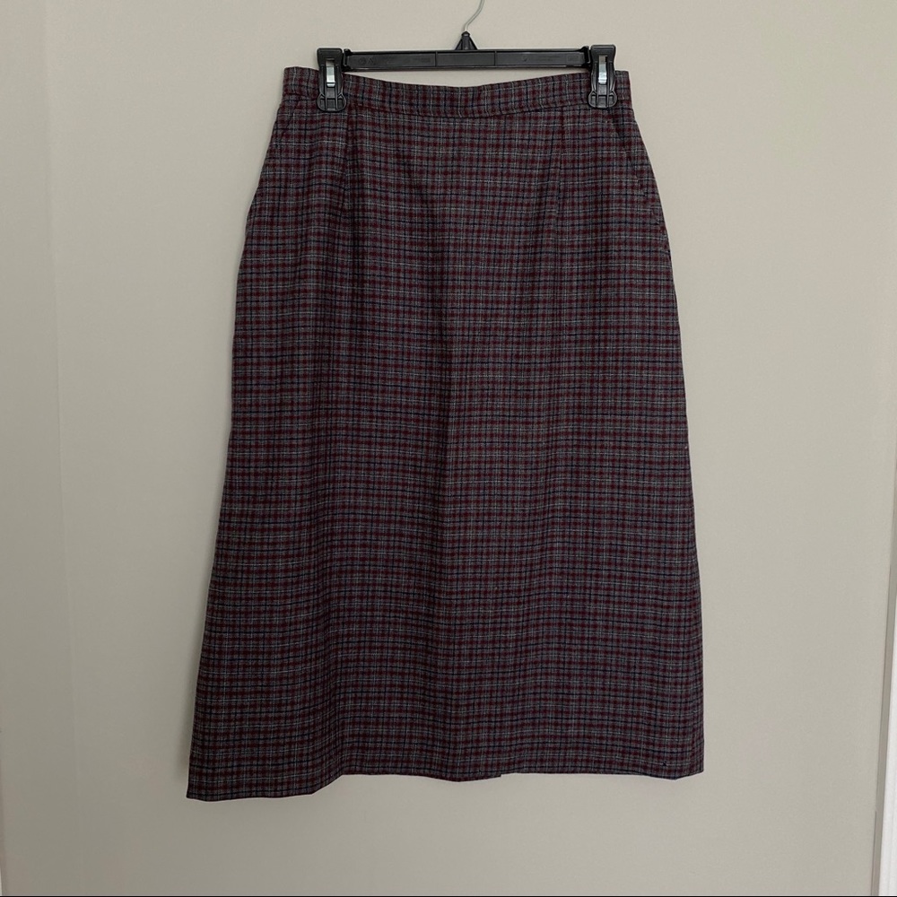 NWT⭐️ ACTWU Union Vintage 1970s Wool Midi Skirt